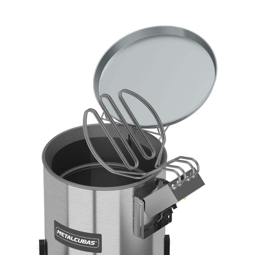 Fritadeira Elétrica 25 Litros Zona Fria Óleo 5000W TFOE 25 CG Painel Lateral 220v Metalcubas