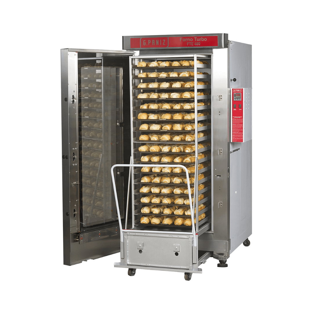 Forno Turbo 16 Esteiras à Gás FTG 480 Acabamento Epóxi 220v Monofásico G Paniz