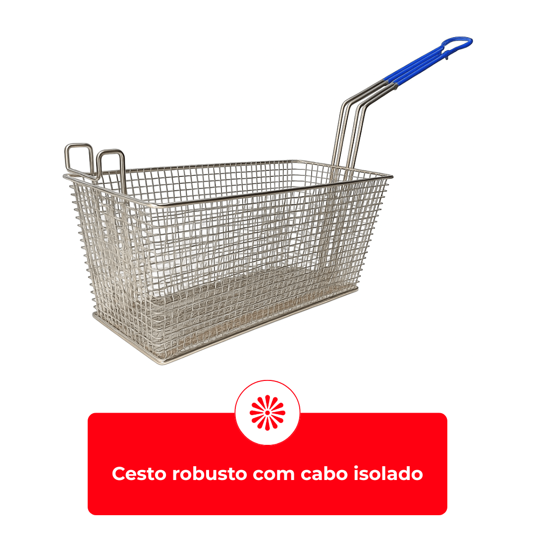 Fritadeira Elétrica Água e Óleo Premium FAO 3 C Duplo PRM 380v Metalcubas