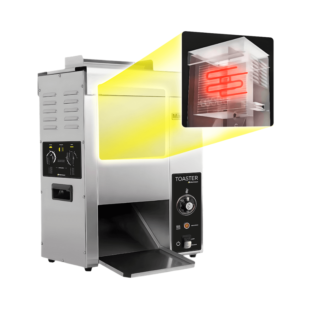 Tostadeira de Pão Vertical Toaster MarcPro 220v Marchesoni