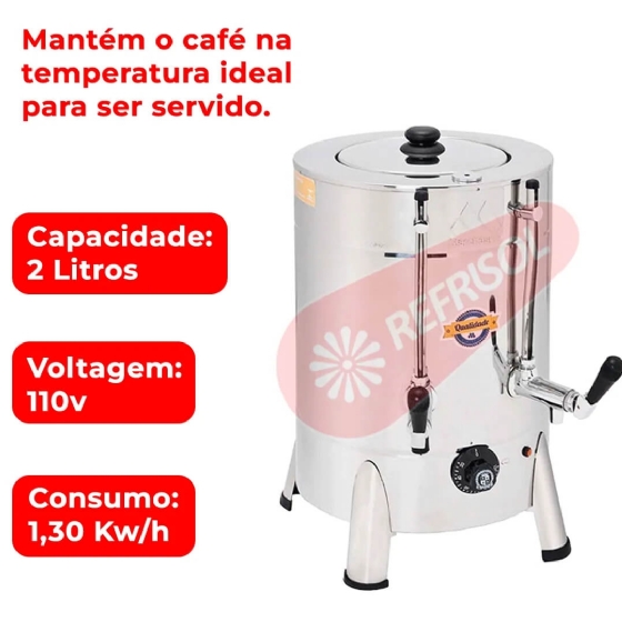 Cafeteira Elétrica Tradicional 2 Litros 110v Marchesoni