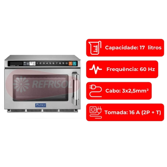 Forno Micro-ondas Comercial Finisher 2100W 220v Prática