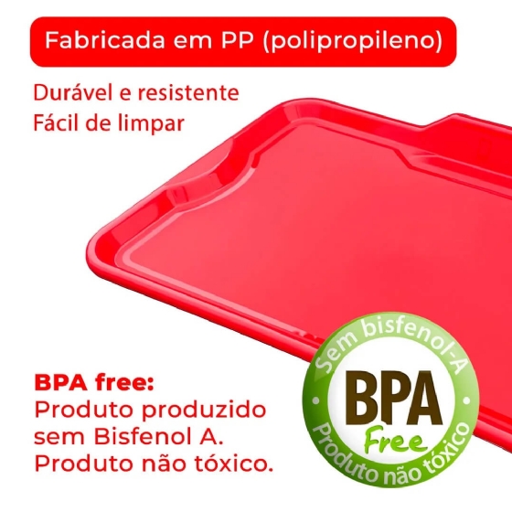 Bandeja com Suporte para Celular U400G Vermelho Useyou