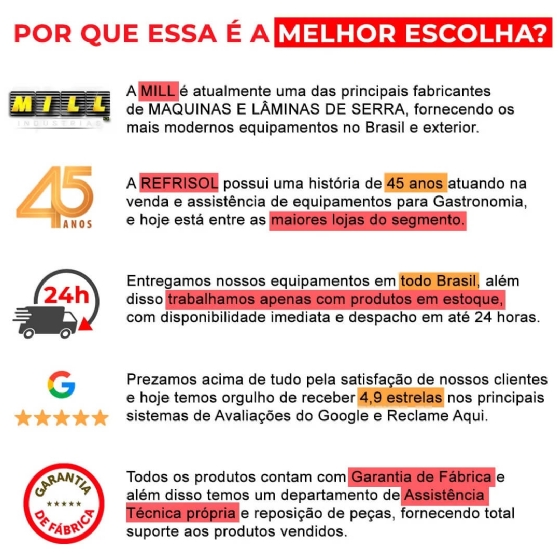 Lâmina Serra Fita 5/8 x 0,5 x 1,81 6TPI Mill
