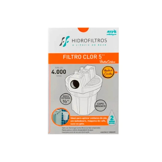 Filtro de Água para Bebedouros Industriais Clor 5 Hidrofiltros