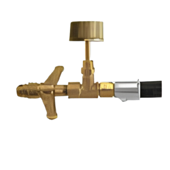 Kit Gás 1/4" com Conexão Borboleta e NPT para Forno Turbo