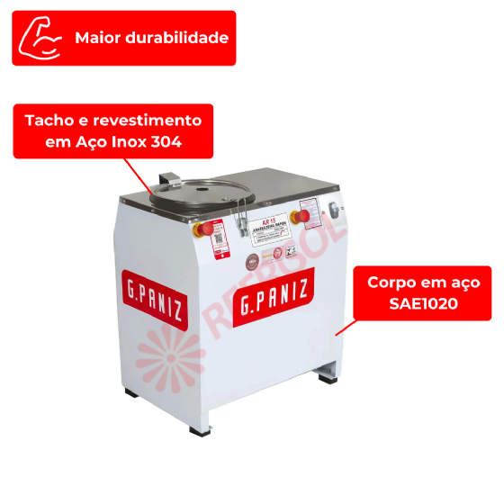 Amassadeira Rápida 15 kg AR 15 110v G Paniz