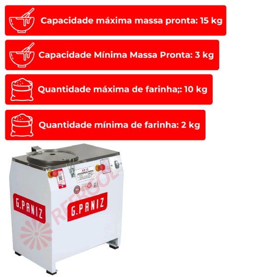 Amassadeira Rápida 15 kg AR 15 110v G Paniz