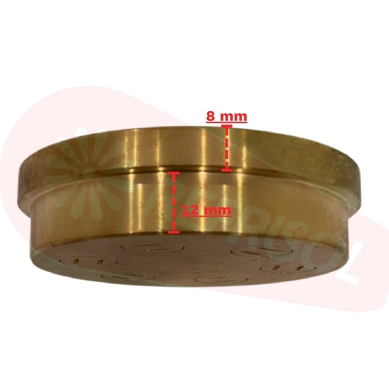 Trefila Molde de Extrusão em Bronze 75mm para Tagliatelle 6 mm Sirman
