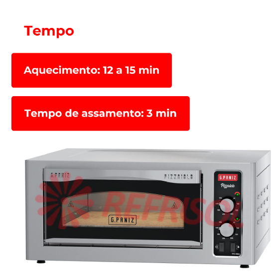 Forno Lastro Elétrico Pizzaiolo FPE-400A 220v G Paniz
