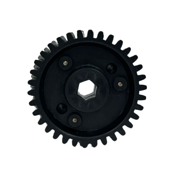 Coroa Engrenagem 34 Dentes Sextavada Nylon Cilindro Hidro