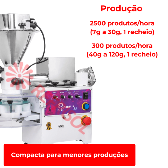 Modeladora Automática de Salgados e Doces Bivolt Sirius SR 2.5 Bailon