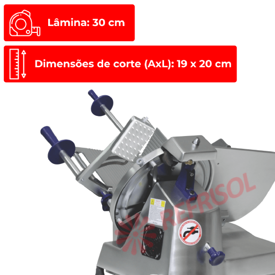 Cortador de Frios Semi-Automático GLP 300 Bivolt Gural