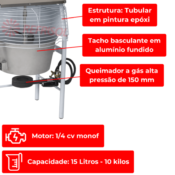 Misturador Industrial MCM 15 Bivolt Gastromaq