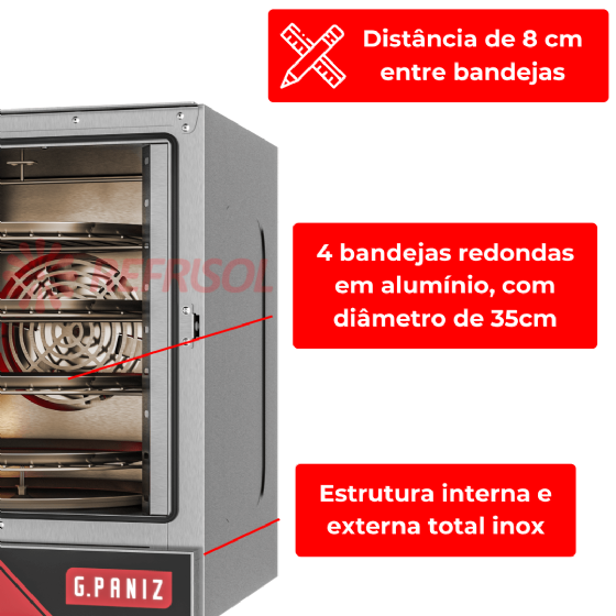 Forno Convector Rotativo FCR-4 220v G Paniz