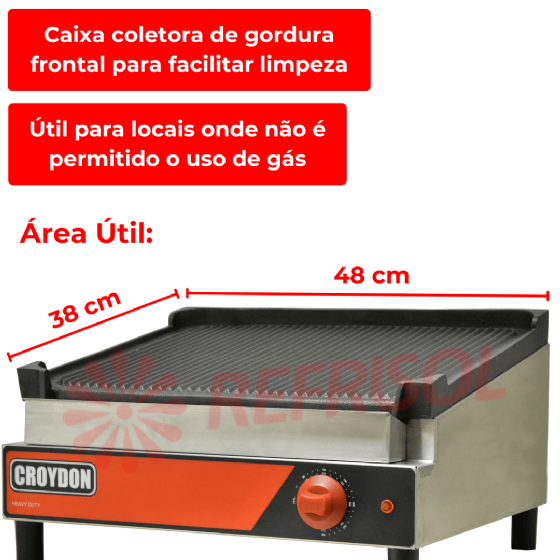 Char Broiler Elétrico CBE5 220v Croydon