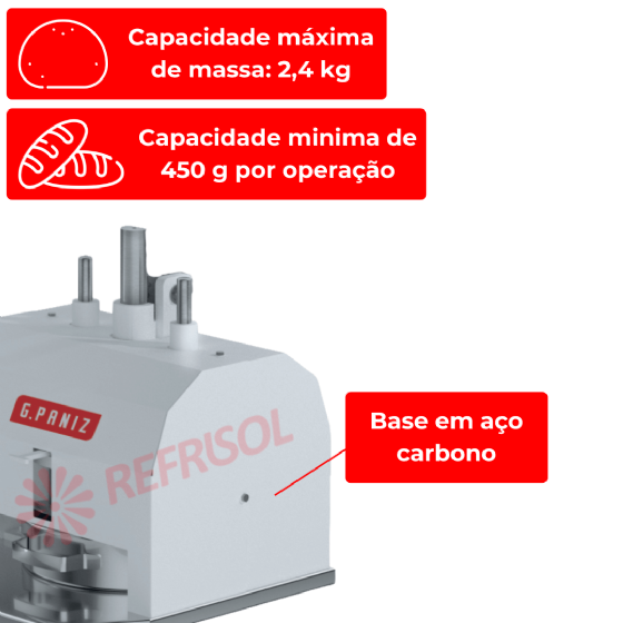 Divisora de Massas DV 30 Bancada G Paniz