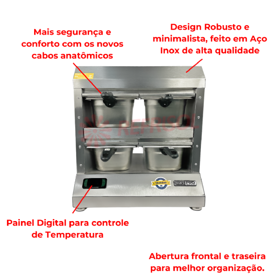 Conservador De Proteínas 4 Cubas 220v Marchesoni