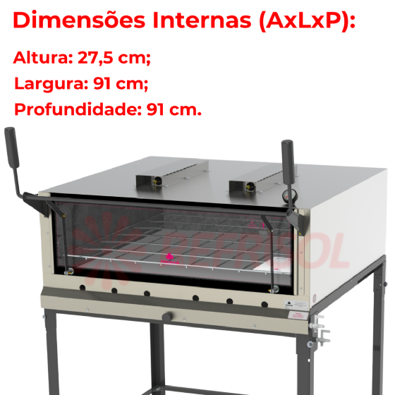 Forno Pedra Refratária à Gás Infravermelho PRPI 900 Progás