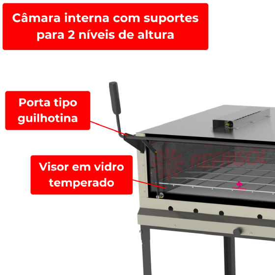 Forno Pedra Refratária à Gás Infravermelho PRPI 900 Progás