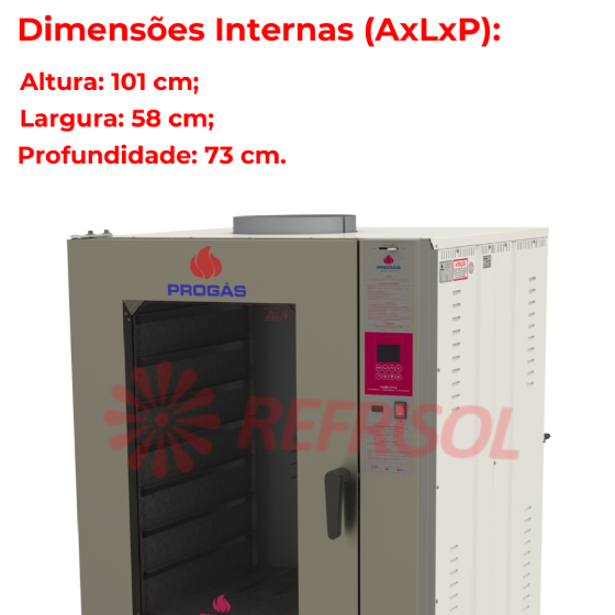 Forno Turbo 8 Esteiras à Gás PRP 8000 Progás