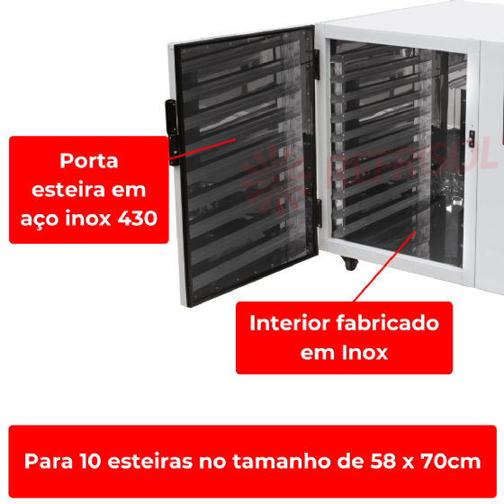 Câmara Climática Refrigerada Epóxi EF 10 G2 Interior Inox 220v G Paniz