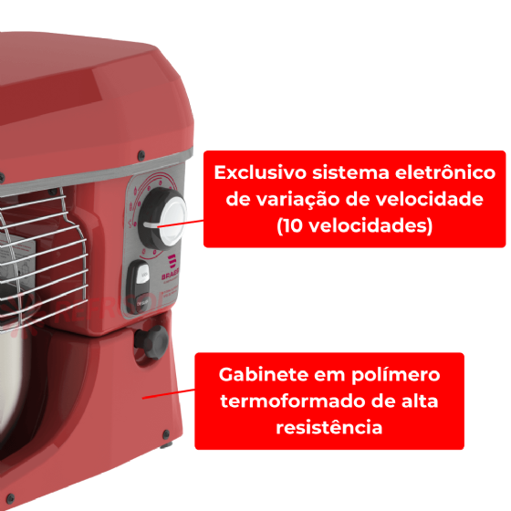 Batedeira Planetária Elétrica 05 Litros BPEL 05 Premium 110v Braesi