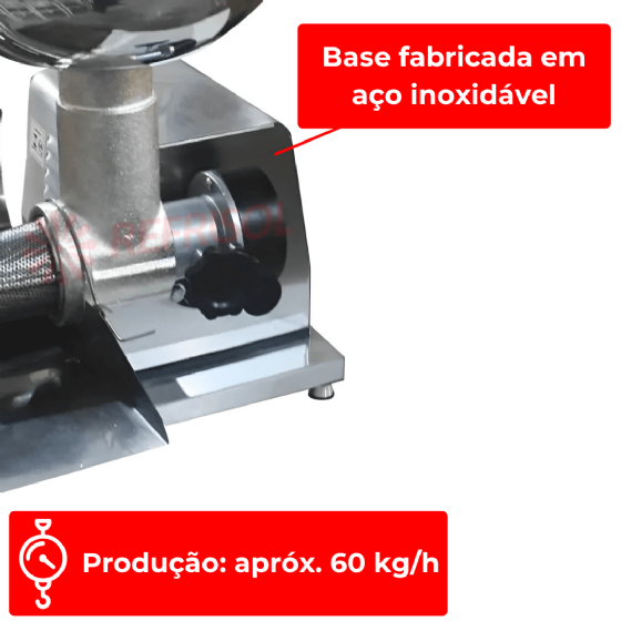 Despolpador Industrial De Tomate BM 73 Inox Bivolt Bermar