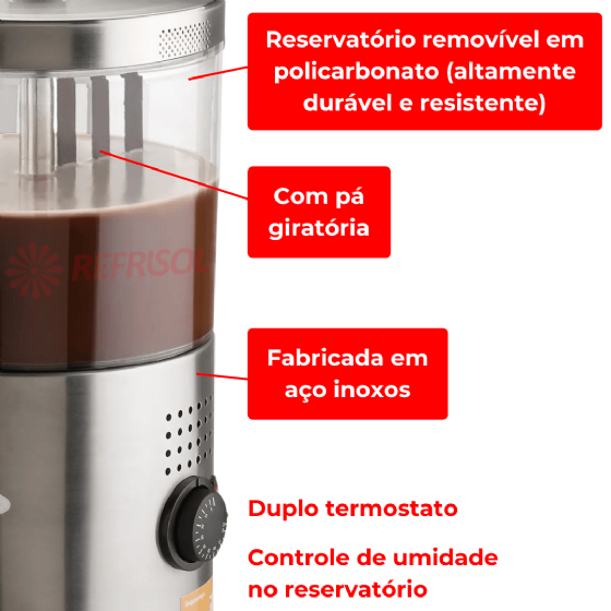 Chocolateira 3 Litros Pá Giratória 220v Marchesoni