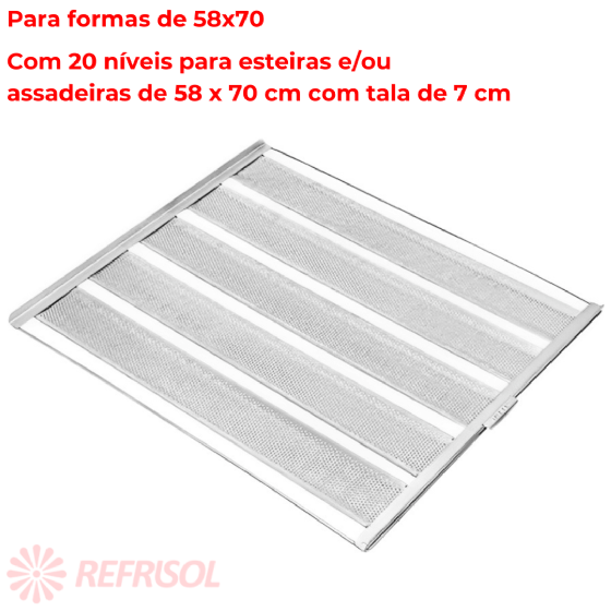 Armário de Crescimento com 20 Esteiras 5 Tiras Tala 7 cm Imeca