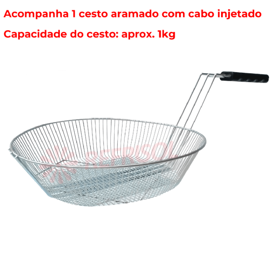 Fritadeira Tacho de Fritura Elétrico 38 Litros TFAO 40 CG 220v Metalcubas