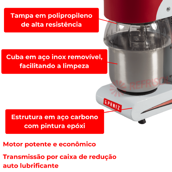 Batedeira Planetária 05 Litros BP 05 RP 220v G Paniz