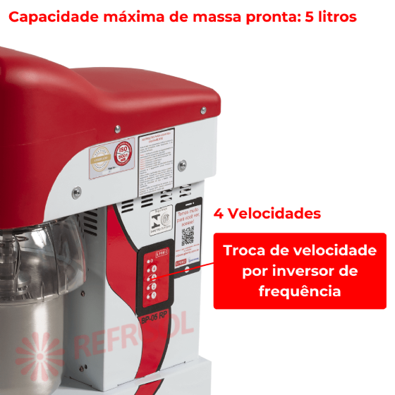 Batedeira Planetária 05 Litros BP 05 RP 220v G Paniz