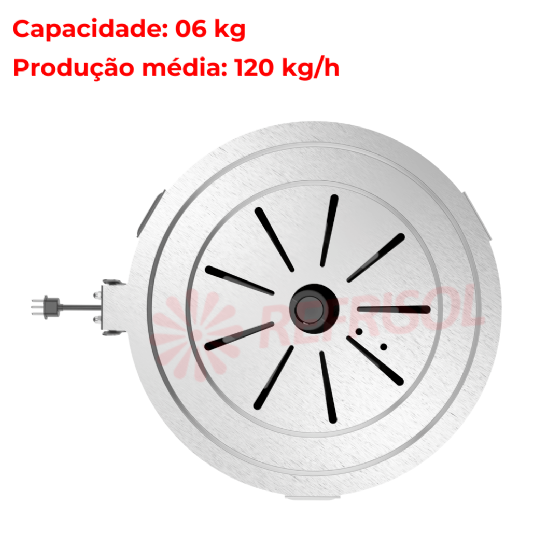 Descascador de Batatas 06 kg DB 06 Inox 220v Skymsen