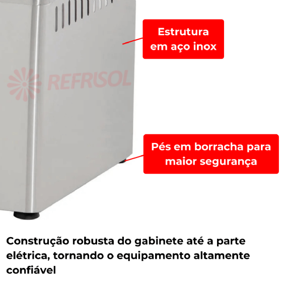 Fritadeira Elétrica Zona Fria de Óleo 15 Litros 5000 W FZM5 M 220v Croydon