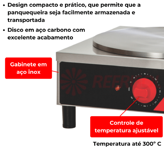 Panquequeira Elétrica Simples MPES 110v Croydon