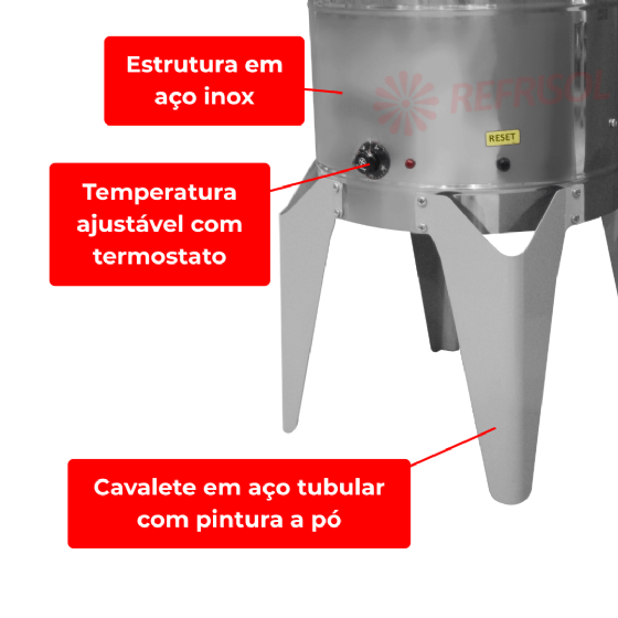 Fritadeira Água e Óleo 24 Litros FC-N Inox 220v Skymsen