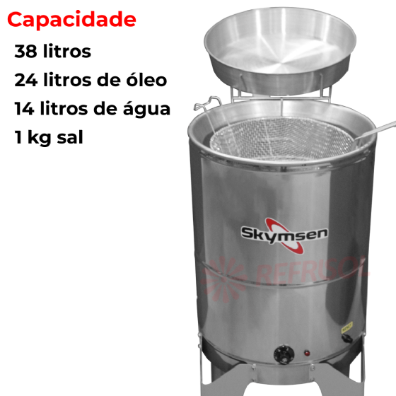 Fritadeira Água e Óleo 24 Litros FC-N Inox 220v Skymsen