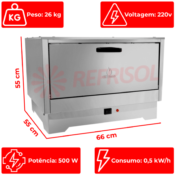 Estufa Marmiteira 27 Unidades 220v Metalmaq