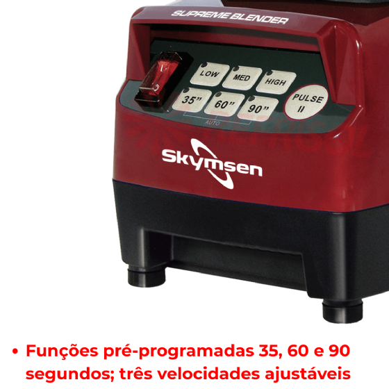 Liquidificador Supreme Blender BS2 Copo Tritan Alta Rotação 220v Skymsen