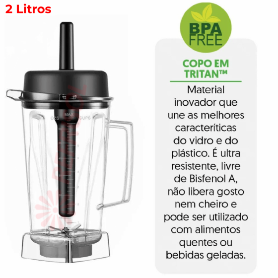 Liquidificador Supreme Blender BS2 Copo Tritan Alta Rotação 220v Skymsen