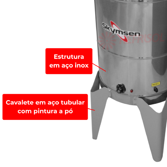 Fritadeira Água e Óleo 24 Litros 5000 W FC Inox 220v Skymsen