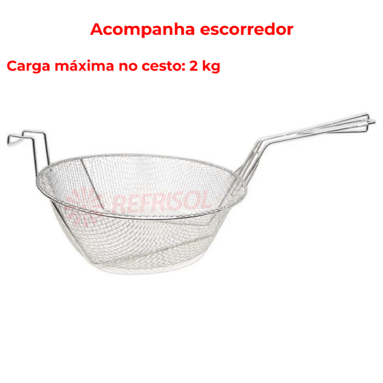 Fritadeira Água e Óleo 24 Litros 5000 W FC Inox 220v Skymsen