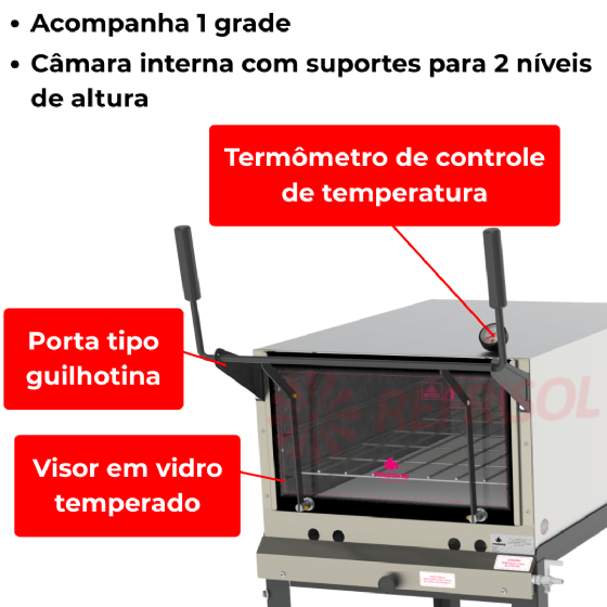 Forno Pedra Refratária à Gás PRP-800 S/KG Progás