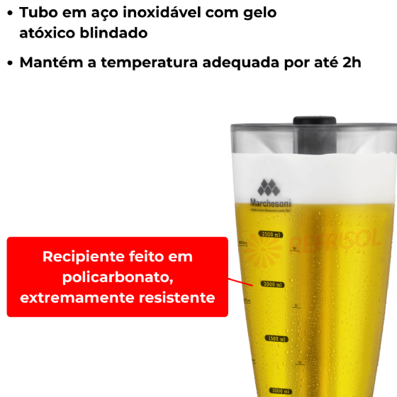 Torre de Chopp 2,5 Litros Marchesoni