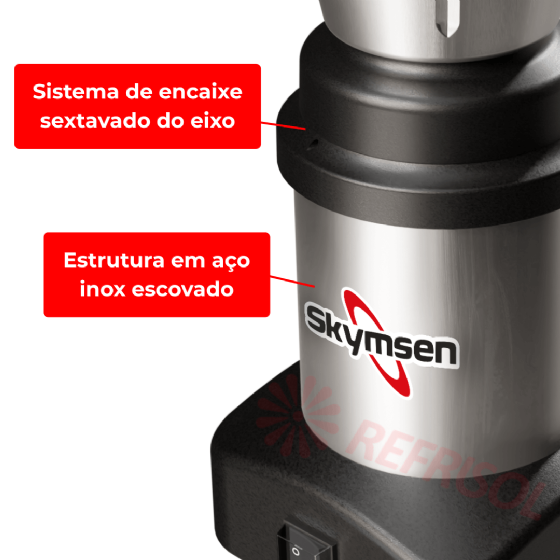 Liquidificador Comercial 02 Litros LS 02 Baixa Rotação Bivolt Skymsen