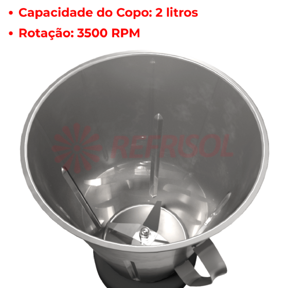 Liquidificador Comercial 02 Litros LS 02 Baixa Rotação Bivolt Skymsen