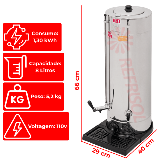 Cafeteira Elétrica Master 8 L 110v Marchesoni