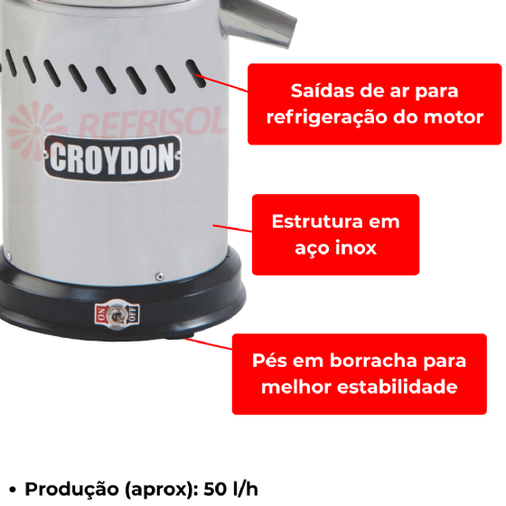 Extrator de Suco Industrial ES4EA-S Bivolt Croydon