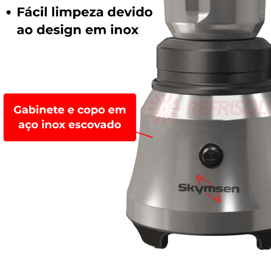 Liquidificador Comercial 2 litros Alta Rotação TA 2 220v Skymsen